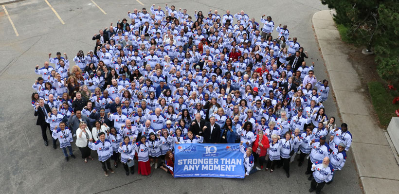 1006A union stewards and staff pose for a group photo at the annual Stewards' Conference